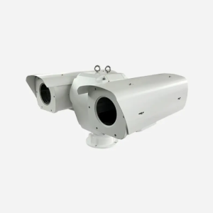 A white camera with dual lenses on top, capturing moments with precision and clarity.